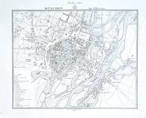 1825 münchen stadtplan - 1825,