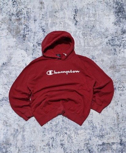 Champion red hoodie big logo - champion,