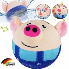Haustier Plüschspielzeug Interaktives bewegliches Hüpfendes Schwein für Hund DHL