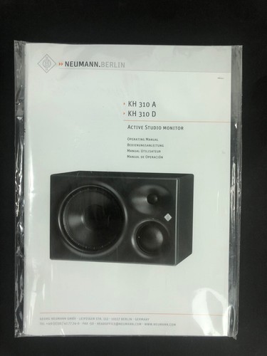 Neumann 310 d manual - kh,