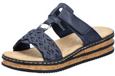 Rieker Pantolette Blau/Pazifik 629K9-14 Damen Schuhe