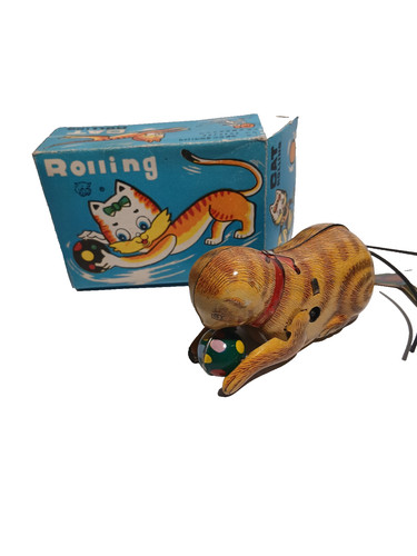 Blechspielzeug bunte katze - blechspielzeug,,