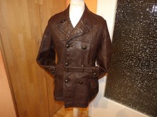 Kutscherjacke Thälmannjacke Lederjacke Krad-Jacke Militär 30er 40er Jahre Gr. 50