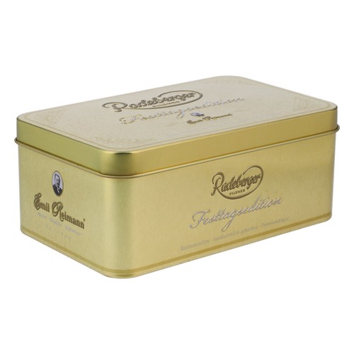 Radeberger bier metallbox gold - metallbox,