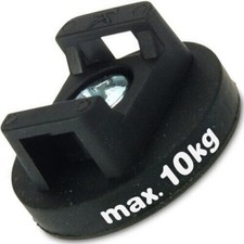 2 x Magnet-System Neodym für Kabelmontage gummiert Ø 22 - 43 mm - hält bis 10 kg