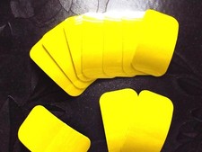 10 Gelb Aufkleber reflektierend Folie Band Streifen Reflexfolie Reflektor 