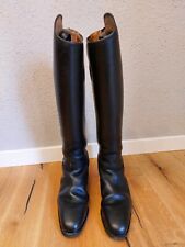 Reitstiefel Dressurstiefel KÖNIGS Leder schwarz Reißverschluss Gr. 4 1/2 37 1/2