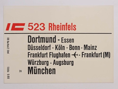 Zuglaufschild 512 - ic,