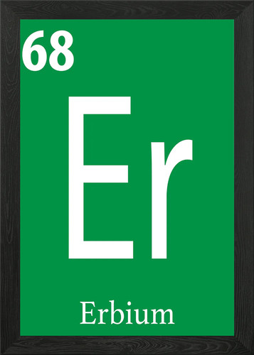 Erbium gerahmtes wandbild - erbium,
