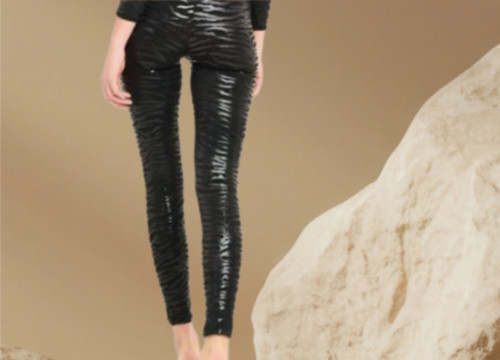 Damen schwarze leggings mit - schwarze,