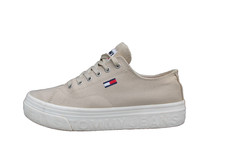 TOMMY HILFIGER FLATFORM Canvas Sneaker Beige Damen Schuhe Gr.40 UK 6,5 TOP OVP