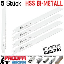 5x Profi Bi-Metall Säbelsäge