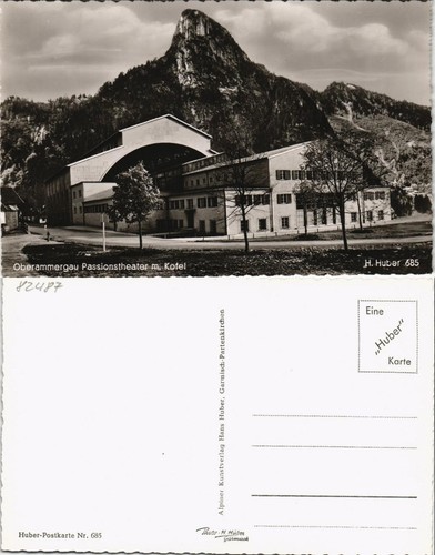 Ansichtskarte oberammergau - ansichtskarte,