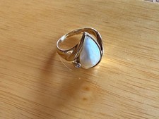 Gold Ring Mabe Perle 585
