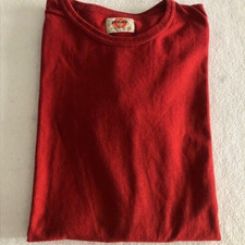 Michiko Koshino Original T-Shirt ML Rot Baumwolle Gr. XL / Baumwolle T-Shirt