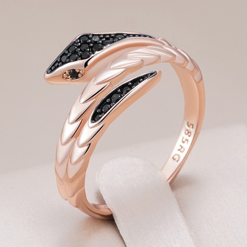 Ring schlange vergoldet mit - schlange,