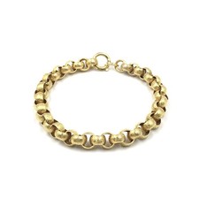 8kt Gelbgold Erbsen Armband 18.0cm Erbs Goldkette 8.3mm massiv 333 Gold Schmuck