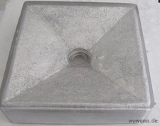 Acryl Waschbecken grau quadratisch 41 x 41 cm Gesamthöhe 12 cm