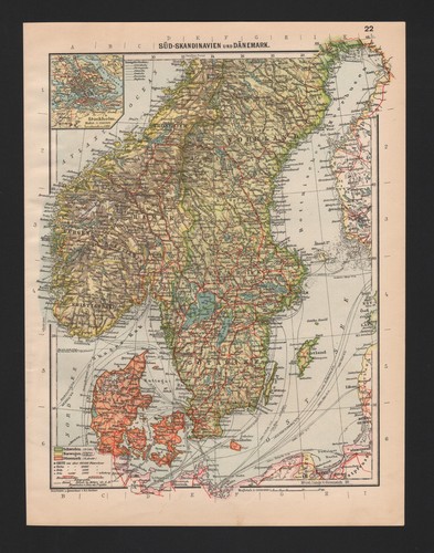 Landkarte map 1929