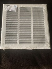 RUG Lüftungsgitter Alu weiss Insektenschutz + Einbaurahmen, EB-Maß 300 x 300 mm