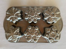 Nordic Ware Backform Schneeflocke Snowflake Weihnachten schwer beschichtet