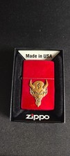 Zippo "Teufel in Rot" Feuerzeug aus Privatsammlung – gebraucht, Sammlerstück