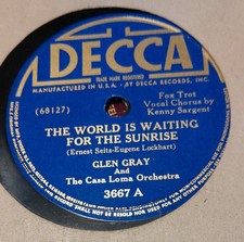 CASA LOMA ORCHESTRA DECCA SCHELLACKPLATTE