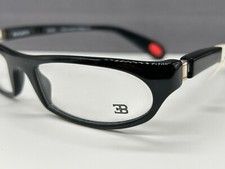 Bugatti Brille Herren Schwarz oval eckig  325  Odotype  Vintage 90er