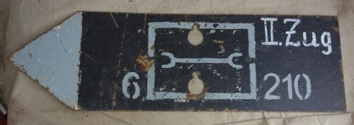 Altes metall schild - schild, wohl
