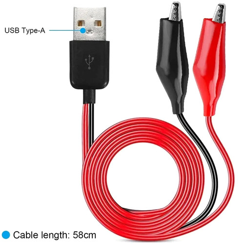 Usb krokodilklemmen - zu,