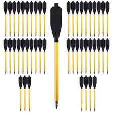 48 Stück Aluminium Pistolen Armbrust Pfeile16,5 cm Pistolenarmbrust Pfeile Bolze