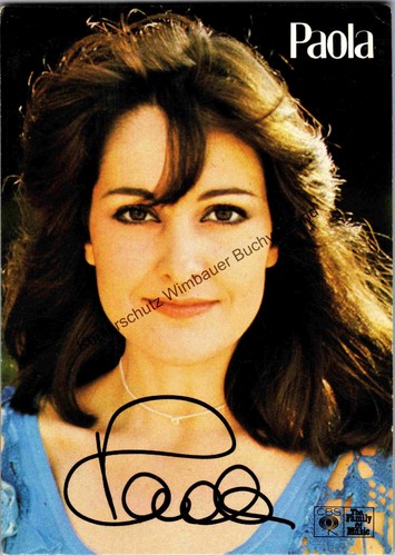 Original autogramm paola felix - autogramm,