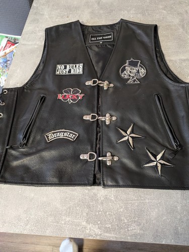 Biker kutte chopper leder - biker, kutte,chopper,leder,gr.m
