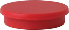 10 rote Magnete für weiße Tafeln 30 mm 3 x 3 cm Bürobedarf Haushalt Schule