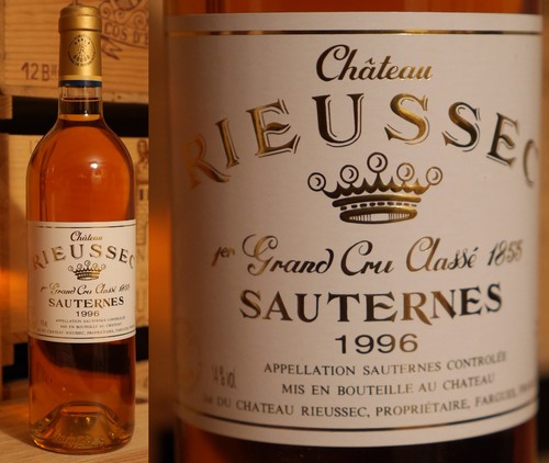 1996er chateau rieussec - chateau,
