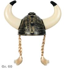 Wikingerhelm mit Zöpfen Gr. 60 Wikinger Kostüm Helm Mittelalter LARP 123872513