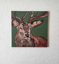 Acryl Gemälde original Hirsch