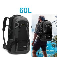 60L Herren Damen Rucksack Groß Wasserdicht Wanderrucksack,Trekking Reiserucksack
