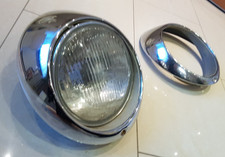 Porsche 911 & 912, 2 Chrom Lampenringe  1 Lampeneinsatz. gebraucht, gut erhalten