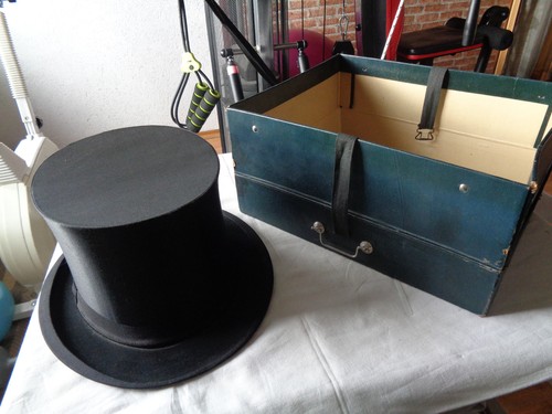 Antiker zylinder hut mit - antiker,