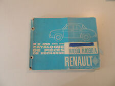  Ersatz Teile Katalog parts catalog ue Renault R1090 / A Dauphine Ondine 1964