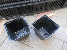 Garten 50 x 9x9x9,5cm schwarz Kunststoff  Pflanztopf Anzucht Umtopfen