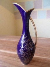 Echt Cobalt Goldgräser Vase