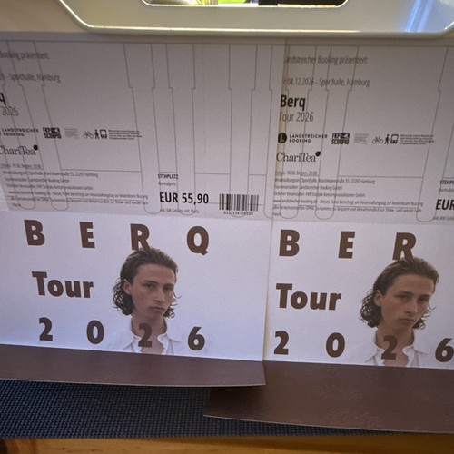 Berq tour 2026 2 tickets - berq,
