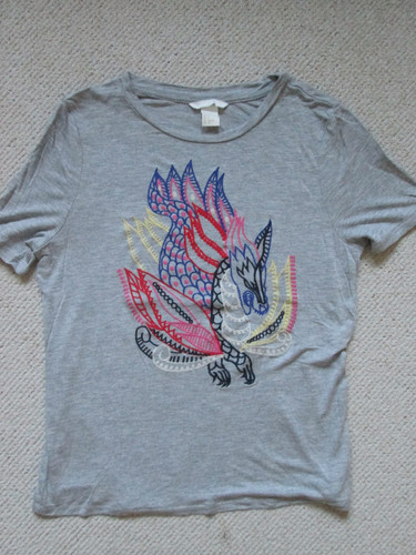 Shirt grau mit drachen motiv - mit,
