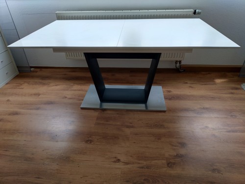 Esstisch weiß 160x90x75cm - esstisch,