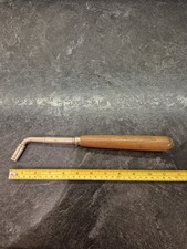 Klavier Stimmwerkzeug, Hebel L-förmiger Schraubenschlüssel mit Holzgriff. Vintage