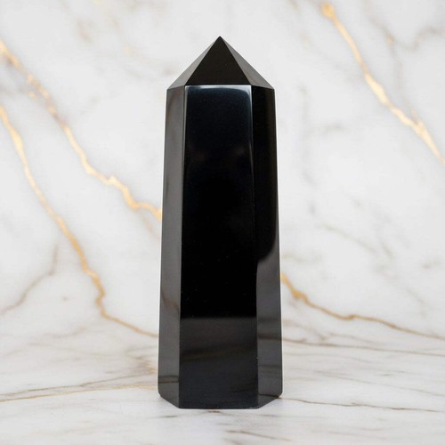 Obsidian obelisk 23cm - obelisk, 2