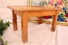 Schöner antiker Fußhocker Fußbank Schemel Blumentisch Blumenbank Massiv Holz