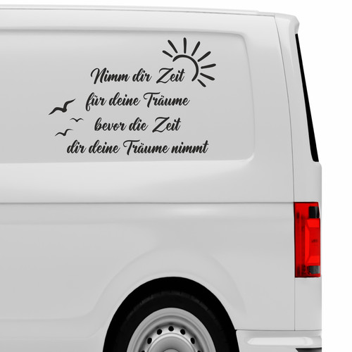 Wohnmobil aufkleber mit spruch - aufkleber,